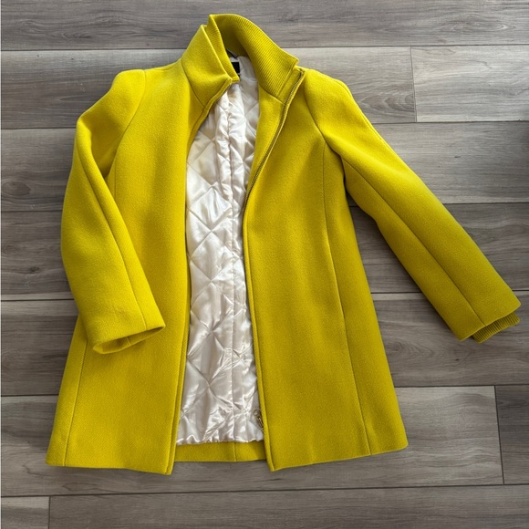 J. Crew Lodge Yellow Wool Coat - Picture 3 of 7